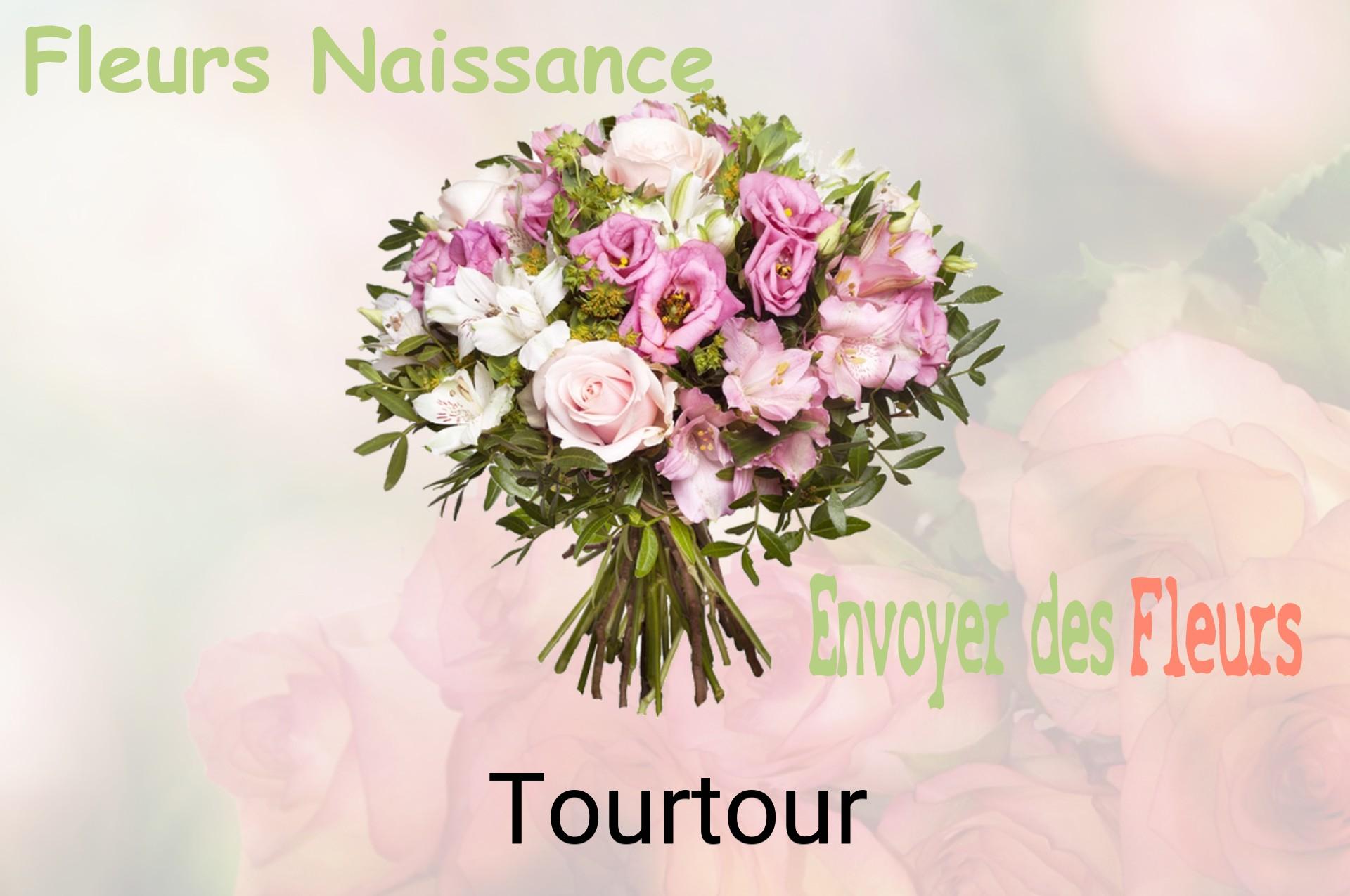 Bouquet de fleurs de naissance livré à Tourtour